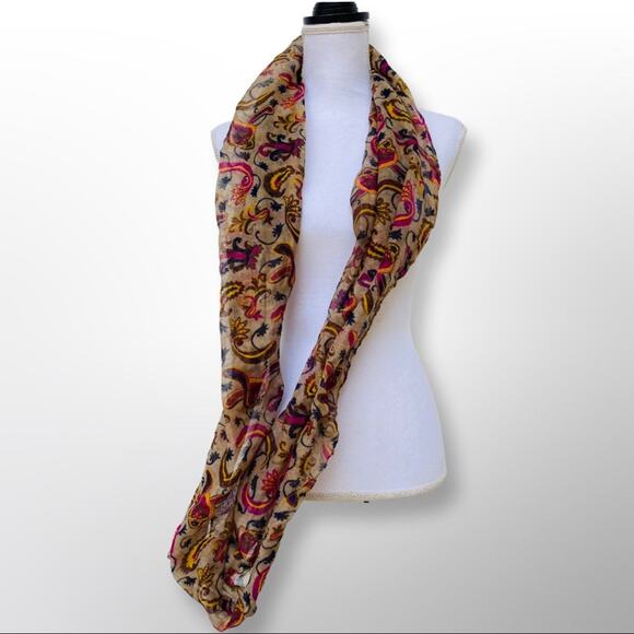 Unbranded Paisley Infinity Scarf - Picture 4 of 4